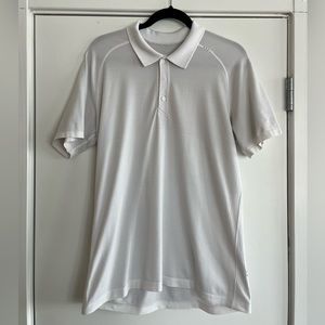 Lululemon metal vent tech polo shirt white size L